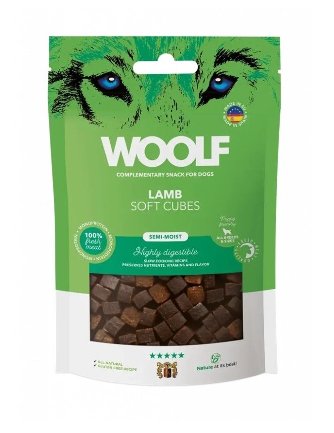 WOOLF SOFT CUBES- Lamb (monoprotein) 100gr